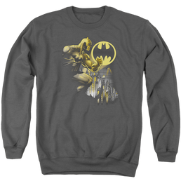 Batman Bat Signal - Men's Crewneck Sweatshirt Men's Crewneck Sweatshirt Batman   