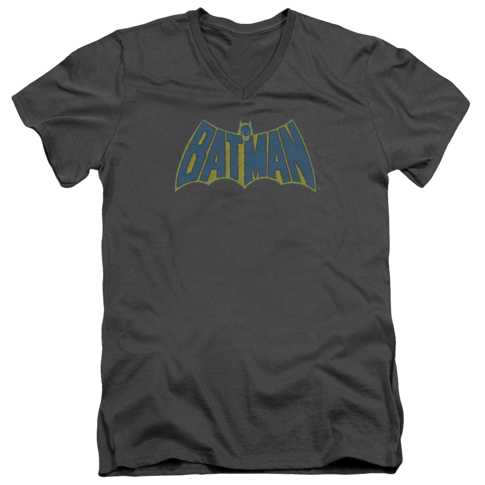 Batman Sketch Logo - Men's V-Neck T-Shirt Men's V-Neck T-Shirt Batman   