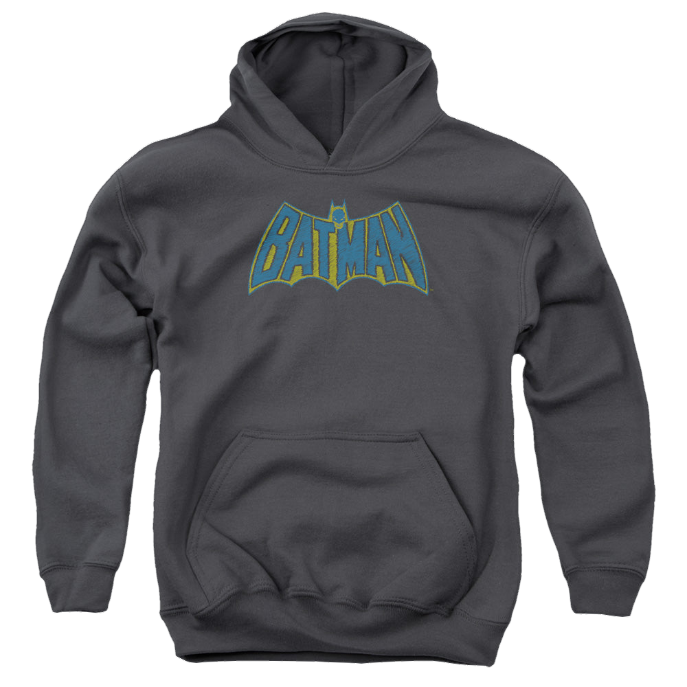 DC Batman Sketch Logo - Youth Hoodie Youth Hoodie (Ages 8-12) Batman   