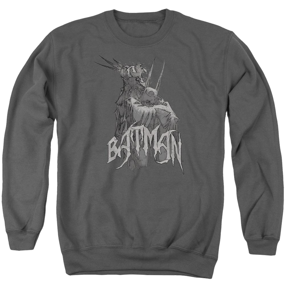 Batman Scary Right Hand - Men's Crewneck Sweatshirt Men's Crewneck Sweatshirt Batman   