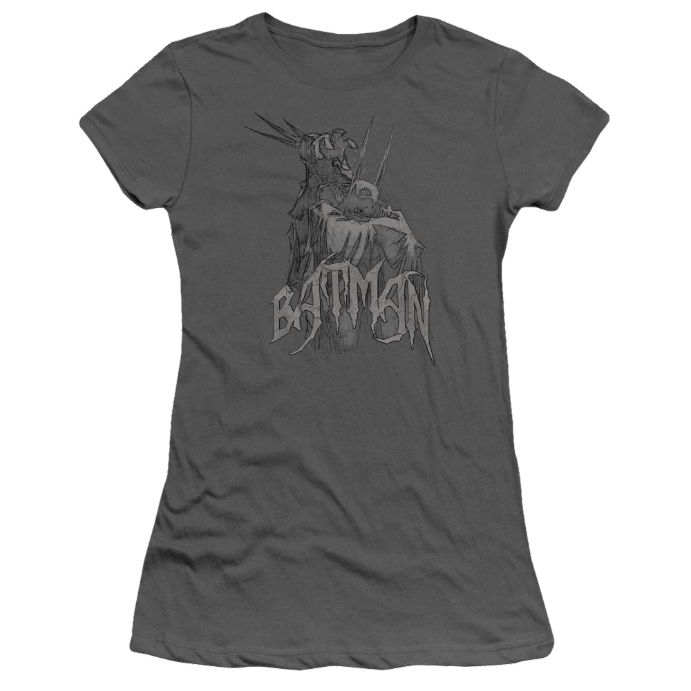 Batman Scary Right Hand - Juniors T-Shirt Juniors T-Shirt Batman   