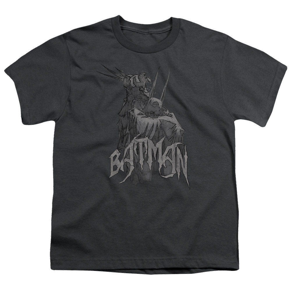 DC Batman Scary Right Hand - Youth T-Shirt Youth T-Shirt (Ages 8-12) Batman   