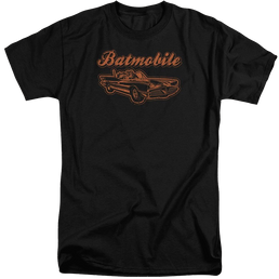 Batman Batmobile - Men's Tall Fit T-Shirt Men's Tall Fit T-Shirt Batman   