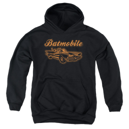 DC Batman Batmobile - Youth Hoodie Youth Hoodie (Ages 8-12) Batman   