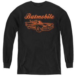 Dc Batman Batmobile - Youth Long Sleeve T-Shirt Youth Long Sleeve T-Shirt Batman   