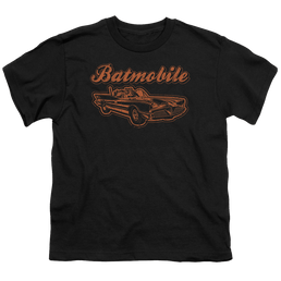 DC Batman Batmobile - Youth T-Shirt Youth T-Shirt (Ages 8-12) Batman   