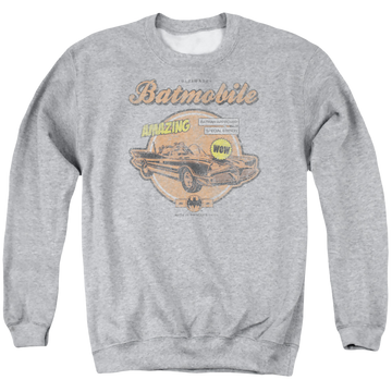 Batman Amazing Batmobile - Men's Crewneck Sweatshirt Men's Crewneck Sweatshirt Batman   