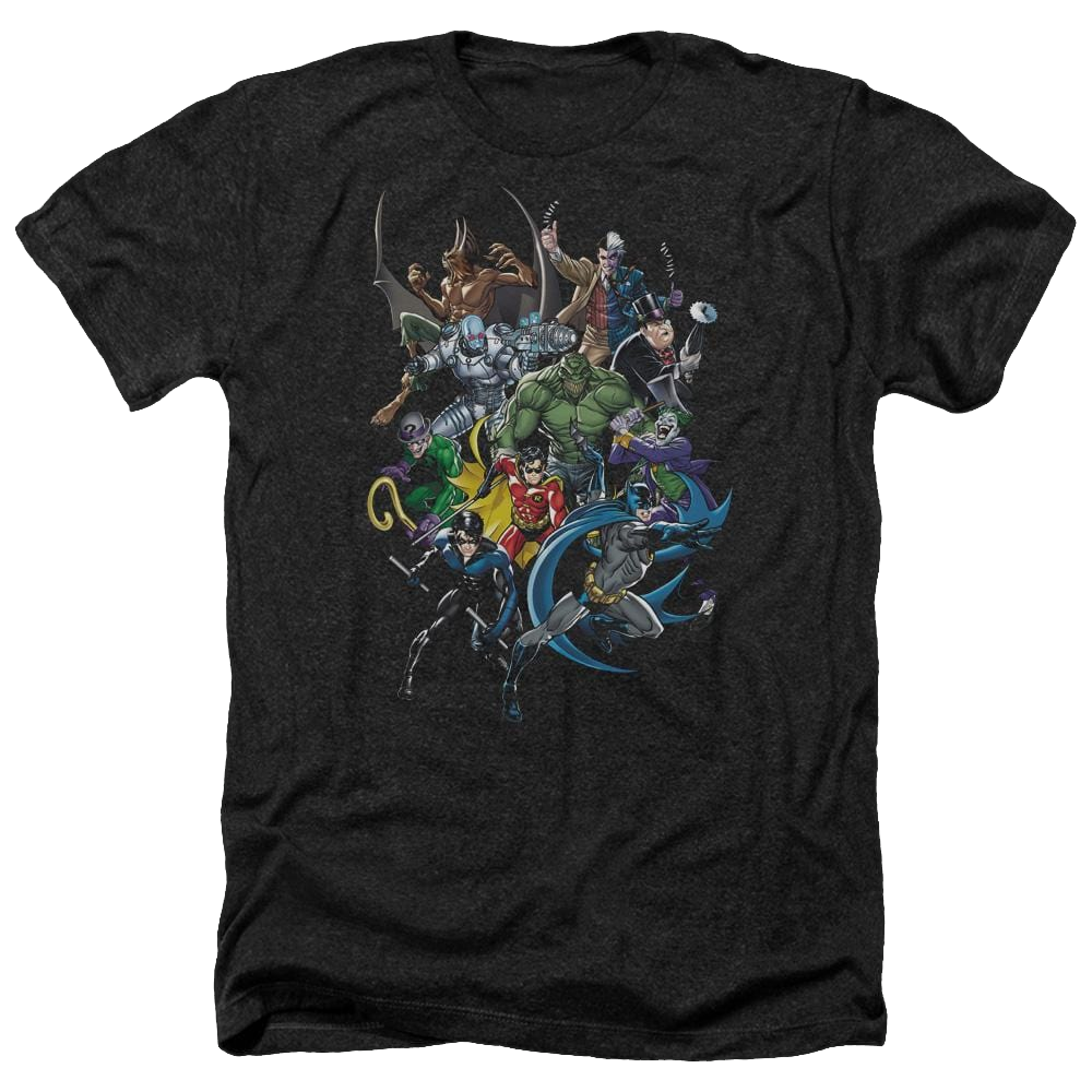 Batman Saints And Psychos - Men's Heather T-Shirt Men's Heather T-Shirt Batman   