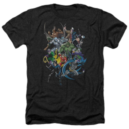 Batman Saints And Psychos - Men's Heather T-Shirt Men's Heather T-Shirt Batman   