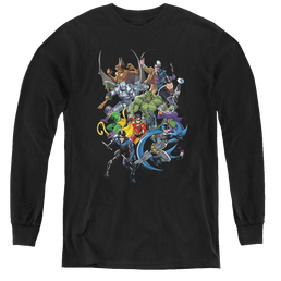 Dc Batman Saints And Psychos - Youth Long Sleeve T-Shirt Youth Long Sleeve T-Shirt Batman   