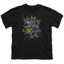 DC Batman Saints And Psychos - Youth T-Shirt Youth T-Shirt (Ages 8-12) Batman   
