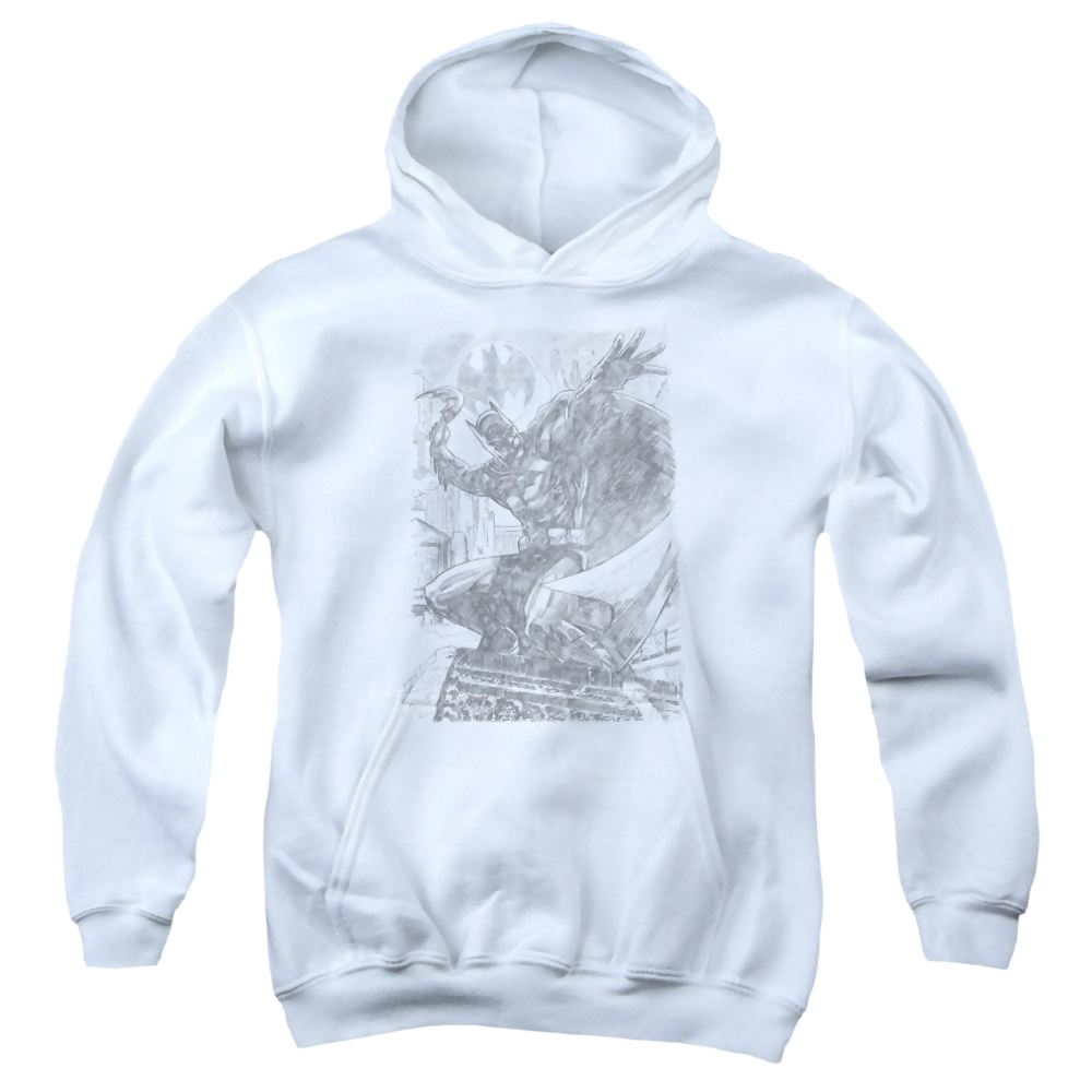 Dc Batman Pencil Batarang Throw - Youth Hoodie Youth Hoodie (Ages 8-12) Batman   