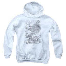 Dc Batman Pencil Batarang Throw - Youth Hoodie Youth Hoodie (Ages 8-12) Batman   