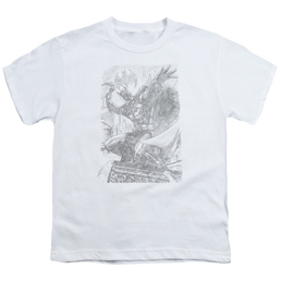 DC Batman Pencil Batarang Throw - Youth T-Shirt Youth T-Shirt (Ages 8-12) Batman   