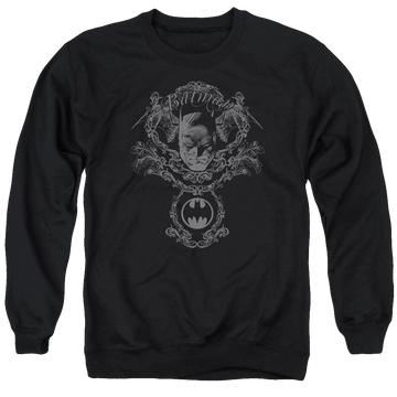 Batman Dark Knight Heraldry - Men's Crewneck Sweatshirt Men's Crewneck Sweatshirt Batman   