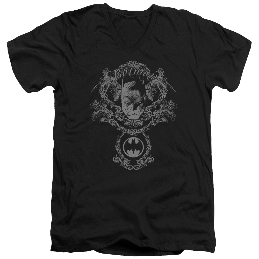Batman Dark Knight Heraldry - Men's V-Neck T-Shirt Men's V-Neck T-Shirt Batman   