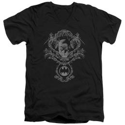 Batman Dark Knight Heraldry - Men's V-Neck T-Shirt Men's V-Neck T-Shirt Batman   