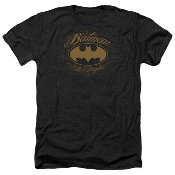 Charcoal men's heather t-shirt with Batman La graphic