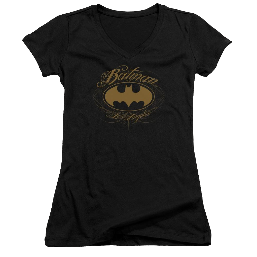 Batman Batman La - Juniors V-Neck T-Shirt Juniors V-Neck T-Shirt Batman   