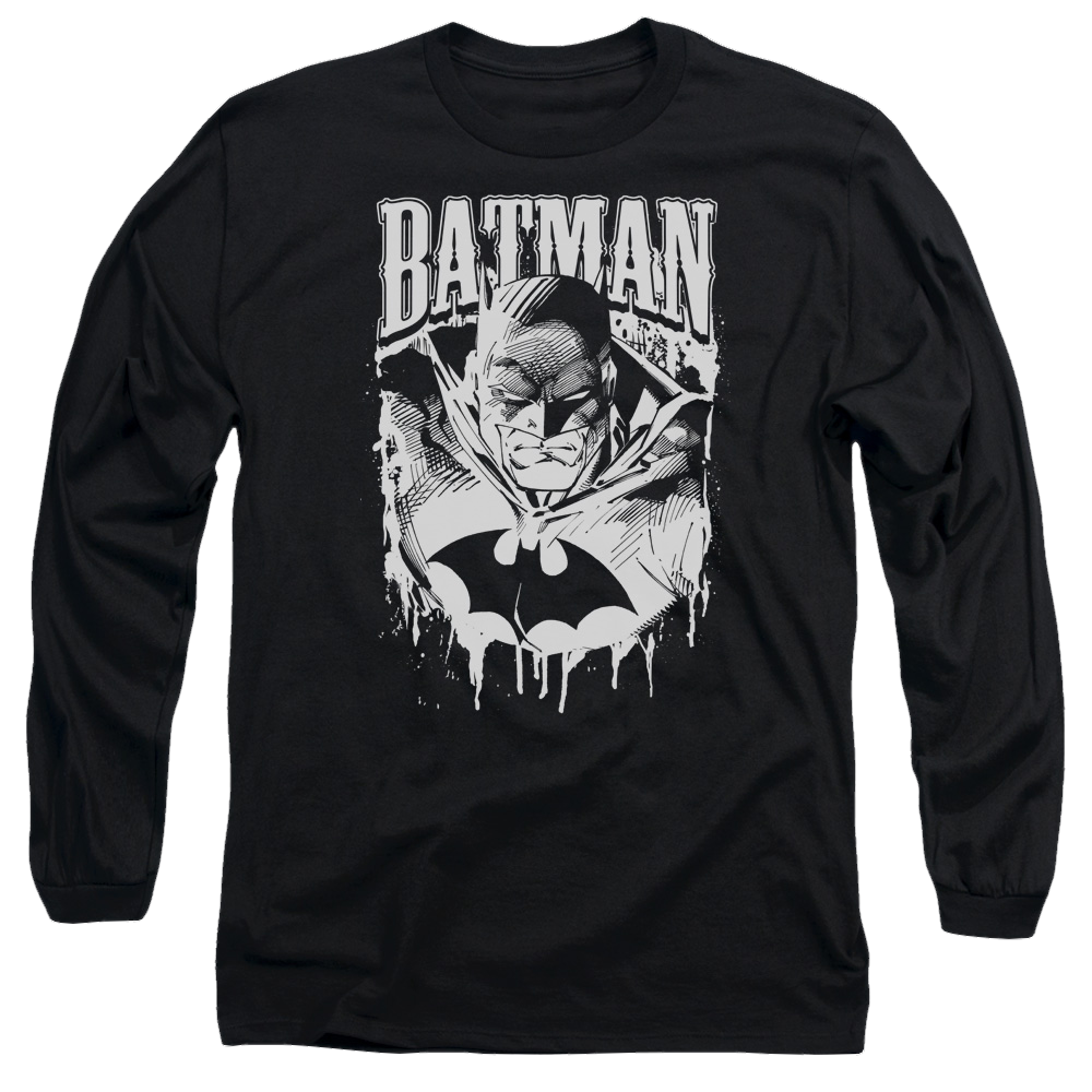Batman Bat Metal - Men's Long Sleeve T-Shirt Men's Long Sleeve T-Shirt Batman   