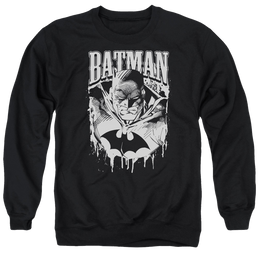 Batman Bat Metal - Men's Crewneck Sweatshirt Men's Crewneck Sweatshirt Batman   