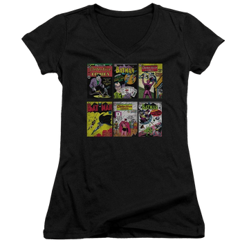 Batman Bm Covers - Juniors V-Neck T-Shirt Juniors V-Neck T-Shirt Batman   