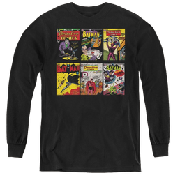 Dc Batman Bm Covers - Youth Long Sleeve T-Shirt Youth Long Sleeve T-Shirt Batman   