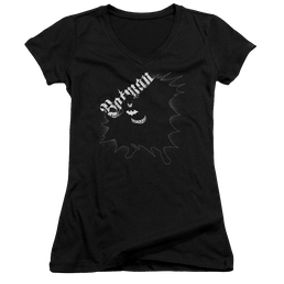 Batman Darkness - Juniors V-Neck T-Shirt Juniors V-Neck T-Shirt Batman   