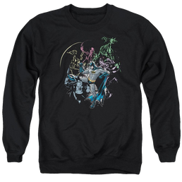 Batman Surrounded - Men's Crewneck Sweatshirt Men's Crewneck Sweatshirt Batman   