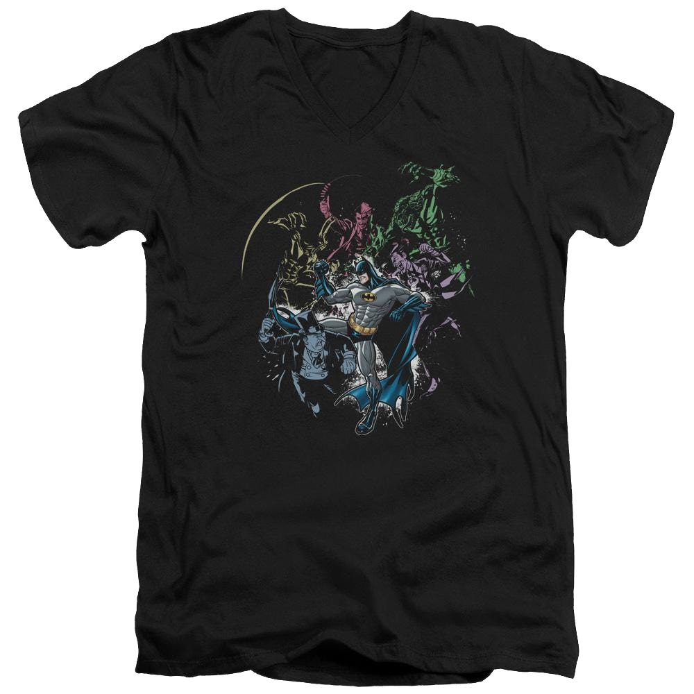 Batman Surrounded - Men's V-Neck T-Shirt Men's V-Neck T-Shirt Batman   