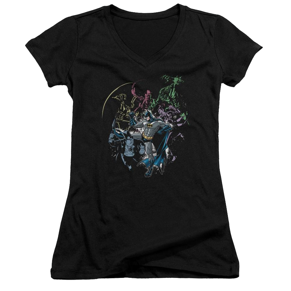 Batman Surrounded - Juniors V-Neck T-Shirt Juniors V-Neck T-Shirt Batman   