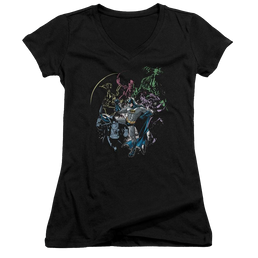 Batman Surrounded - Juniors V-Neck T-Shirt Juniors V-Neck T-Shirt Batman   