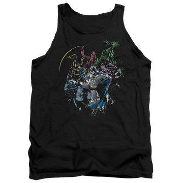 Black men's tank with Batman Surrounded graphic