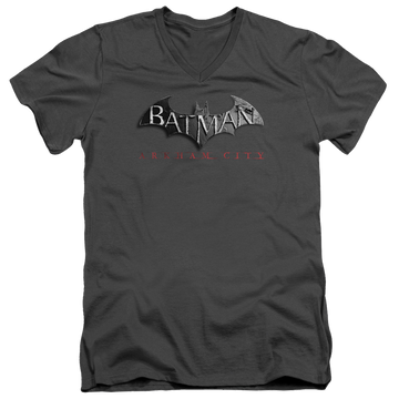 Batman - Arkham Logo - Men's V-Neck T-Shirt Men's V-Neck T-Shirt Batman   