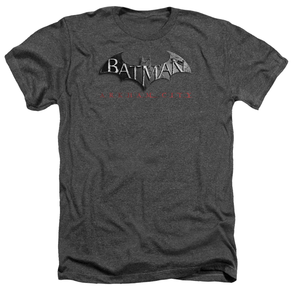 Batman - Arkham Logo - Men's Heather T-Shirt Men's Heather T-Shirt Batman   
