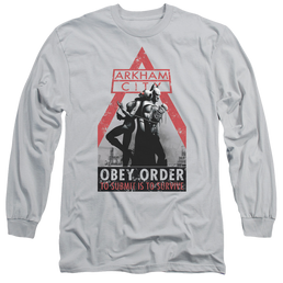 Batman - Arkham Obey Order - Men's Long Sleeve T-Shirt Men's Long Sleeve T-Shirt Batman   