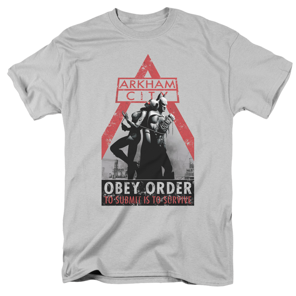 Batman Arkham City Obey Order - Men's Regular Fit T-Shirt Men's Regular Fit T-Shirt Batman   
