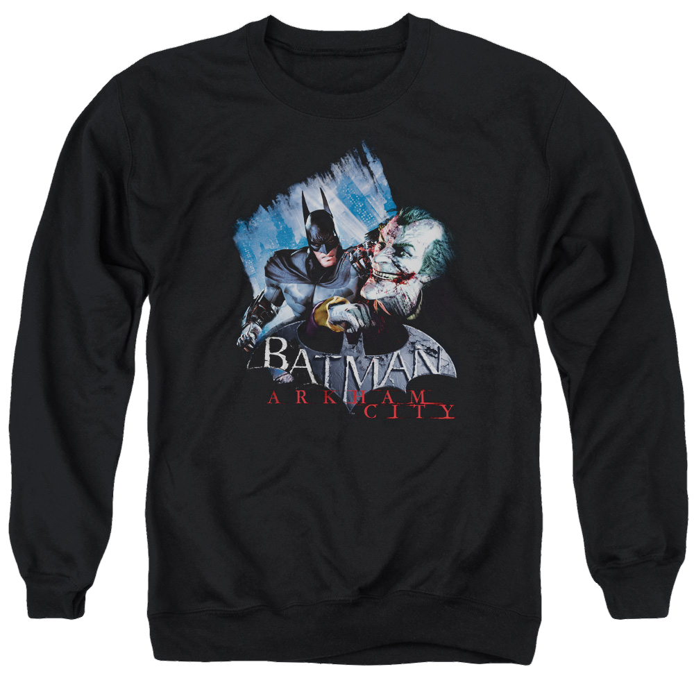 Batman - Arkham Joke's On You! - Men's Crewneck Sweatshirt Men's Crewneck Sweatshirt Batman   