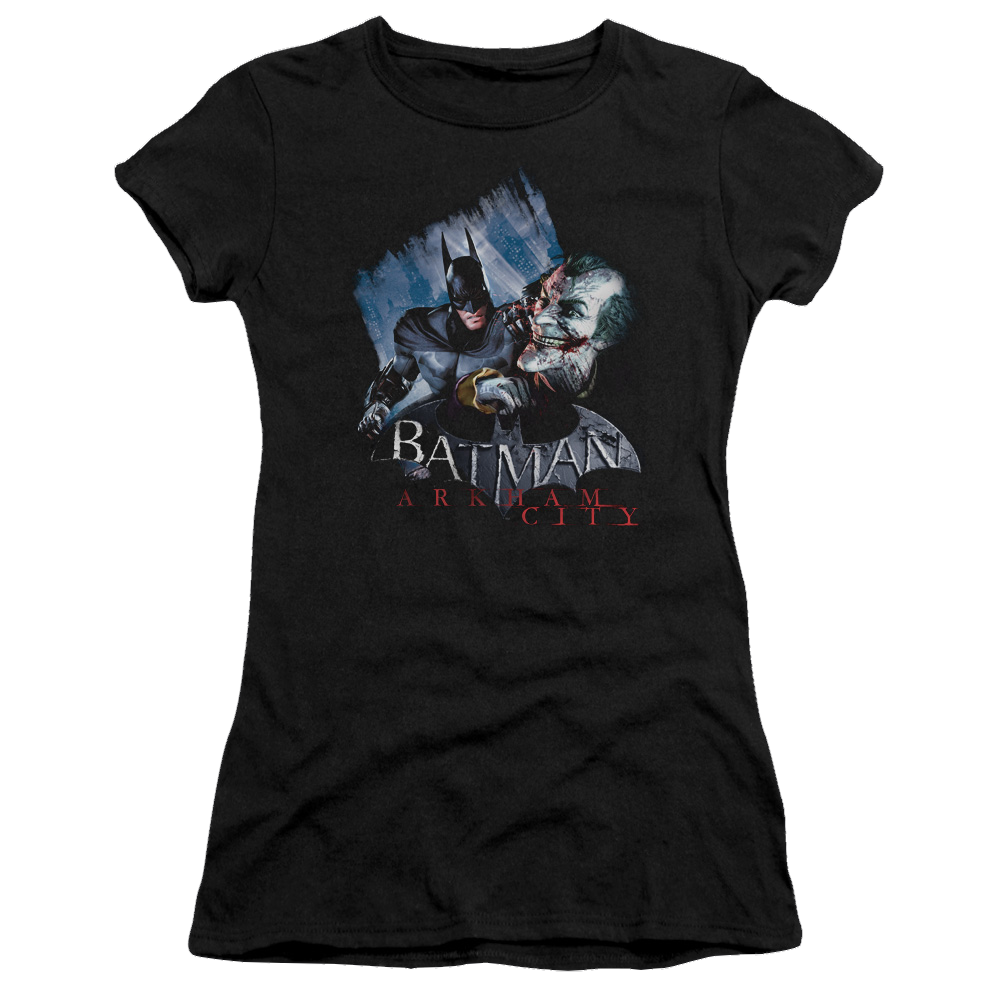 Batman - Arkham Jokes On You! - Juniors T-Shirt Juniors T-Shirt Batman   