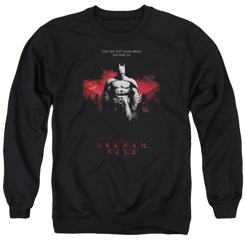 Batman - Arkham Standing Strong - Men's Crewneck Sweatshirt Men's Crewneck Sweatshirt Batman   