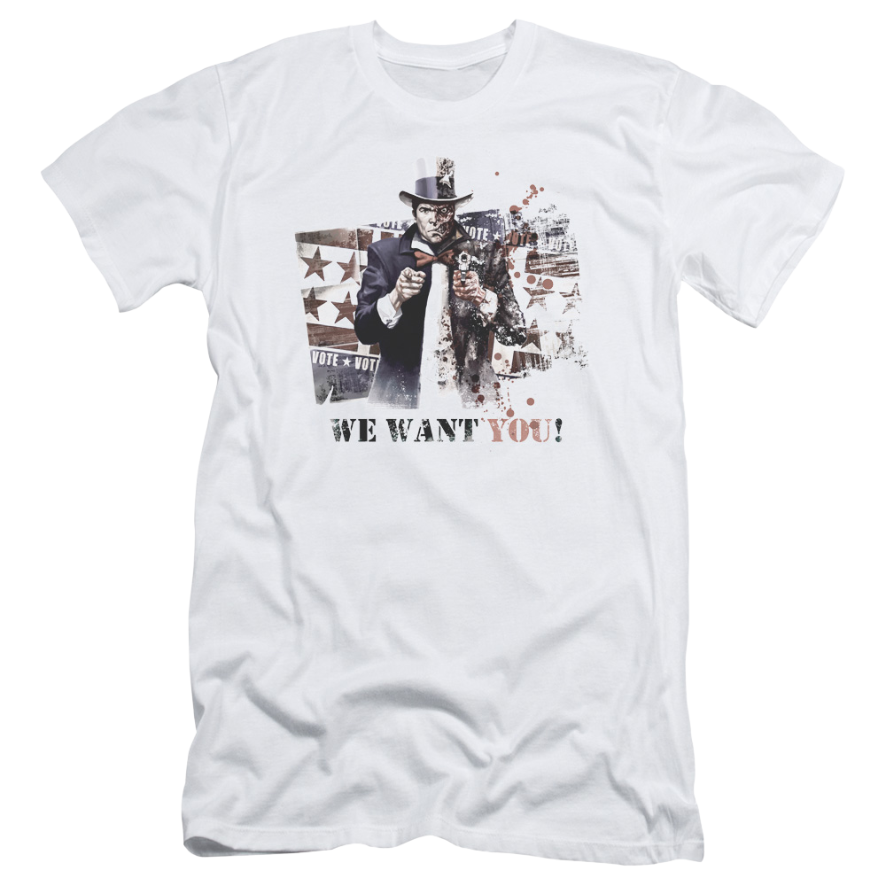 Batman - Arkham We Want You - Men's Slim Fit T-Shirt Men's Slim Fit T-Shirt Batman   