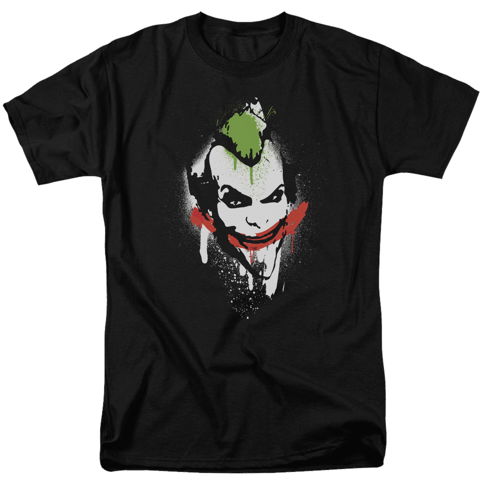Batman - Arkham Spraypaint Smile - Men's Regular Fit T-Shirt Men's Regular Fit T-Shirt Batman   