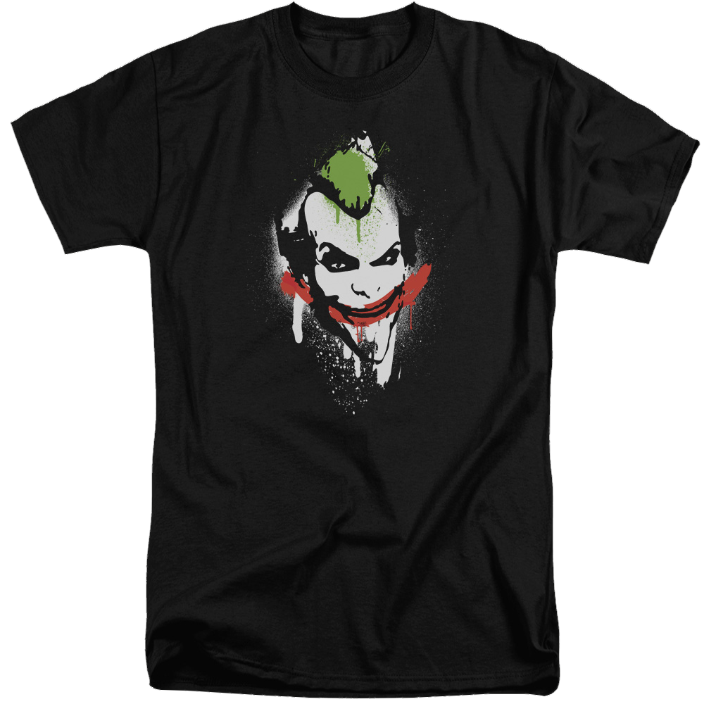 Batman - Arkham Spraypaint Smile - Men's Tall Fit T-Shirt Men's Tall Fit T-Shirt Batman   