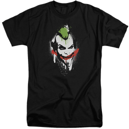 Batman - Arkham Spraypaint Smile - Men's Tall Fit T-Shirt Men's Tall Fit T-Shirt Batman   