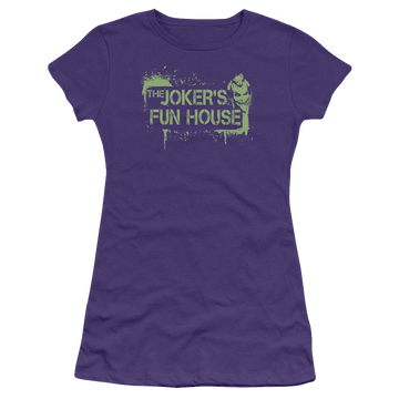 Batman - Arkham Jokers Fun House - Juniors T-Shirt Juniors T-Shirt Batman   