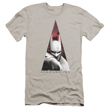 Batman - Arkham Bat Triangle - Men's Premium Slim Fit T-Shirt Men's Premium Slim Fit T-Shirt Batman   