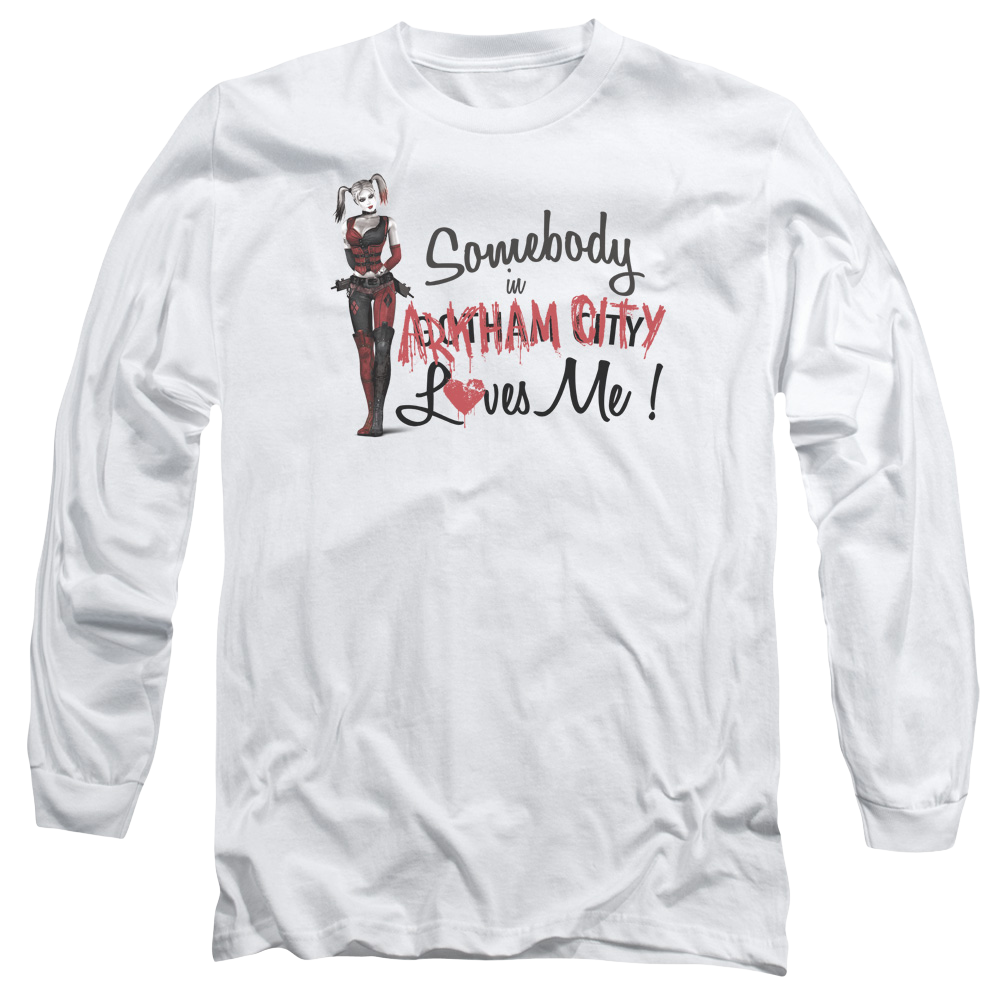 Batman - Arkham Somebody Loves Me - Men's Long Sleeve T-Shirt Men's Long Sleeve T-Shirt Batman   