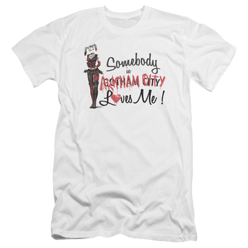 Batman - Arkham Somebody Loves Me - Men's Premium Slim Fit T-Shirt Men's Premium Slim Fit T-Shirt Batman   