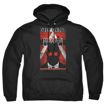 Batman - Arkham Obey Order Poster - Pullover Hoodie Batman