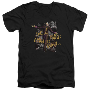 Batman - Arkham About To Begin - Men's V-Neck T-Shirt Men's V-Neck T-Shirt Batman   